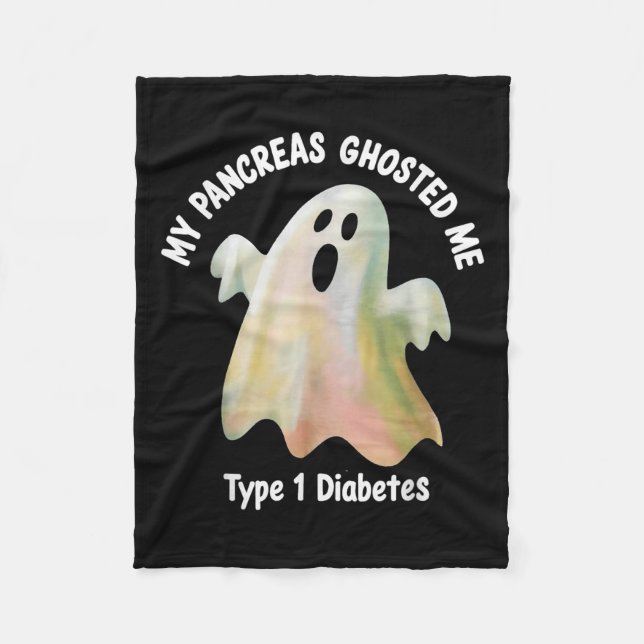 Manta Polar Halloween My Pancreas Ghosted Me Diabetes Boys &am (Anverso)