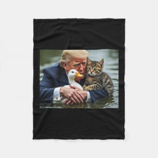 Manta Polar Halloween, Navidades de memes de gato y pato de Tr