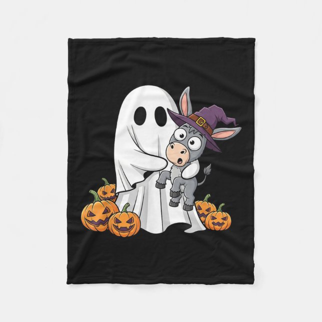 Manta Polar Halloween niños Fantasma Calabaza Halloween hombre (Anverso)