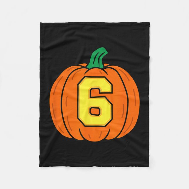 Manta Polar Halloween Number 6 Pumpkin Costume  (Anverso)