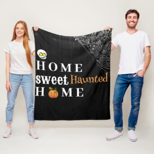Manta Polar Halloween personalizado en casa de dulces caseros