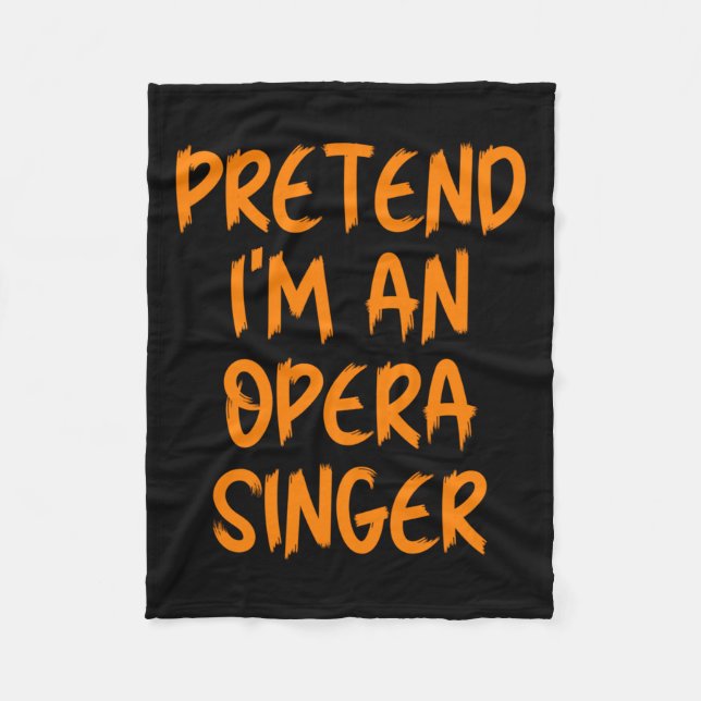 Manta Polar Halloween Pretend Im An Opera Singer Costume Lazy  (Anverso)