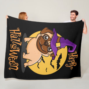 Manta Polar Halloween Puggy Fleece Blanket