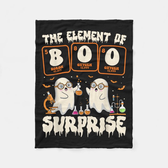 Manta Polar Halloween Science Ghost Teacher The Element Of Sur (Anverso)