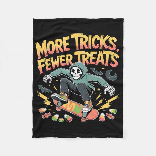 Manta Polar Halloween Skateboard Tricks Skeleton Candon Youth (Anverso)