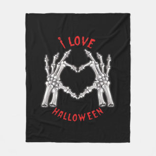 Manta Polar Halloween Skeletal Manos Manos Divertidas divertid