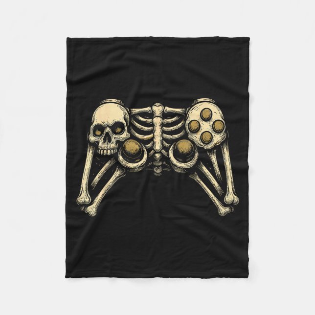 Manta Polar Halloween Skeleton Gamer Gaming Controller Costume (Anverso)