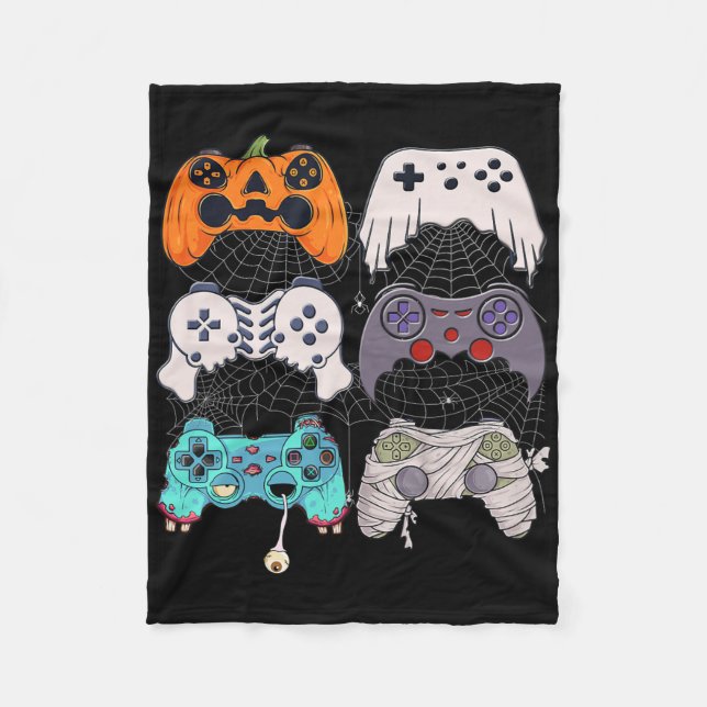 Manta Polar Halloween Skeleton Zombie Gaming Controllers Mummy (Anverso)