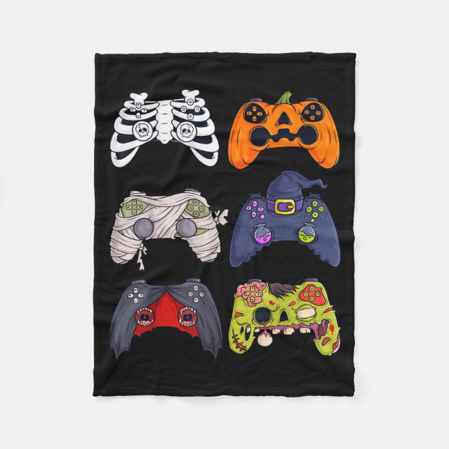 Manta Polar Halloween Skeleton Zombie Gaming Controllers Mummy (Anverso)