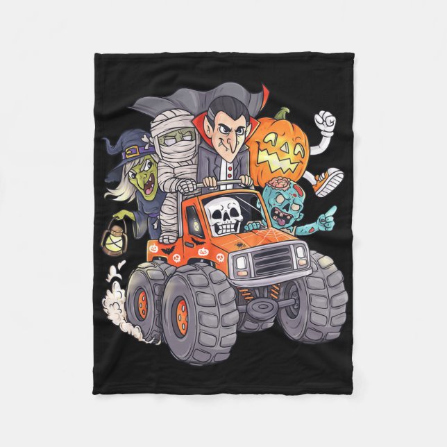 Manta Polar Halloween Skeleton Zombie Monster Truck Vampire Bo (Anverso)
