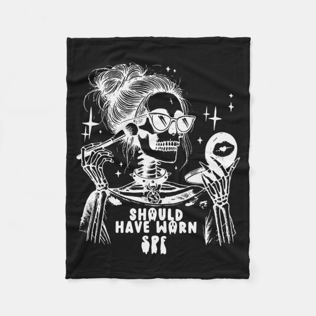 Manta Polar Halloween Skin Care Esthetician Skeleton Skin Esth (Anverso)