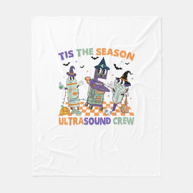 Manta Polar Halloween Sonography Retro Tis The Season Ultrasou (Anverso)