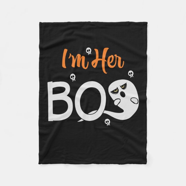 Manta Polar Halloween Soy su cumpleaños (Anverso)