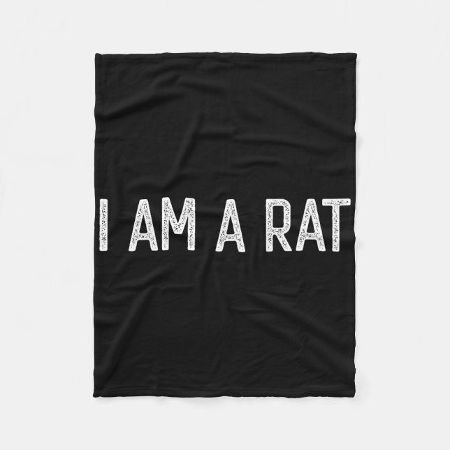 Manta Polar Halloween Soy Una Rata Divertida Ratas Que Me Enam (Anverso)