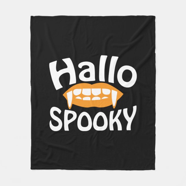 Manta Polar Halloween Spooky Birthday (Anverso)