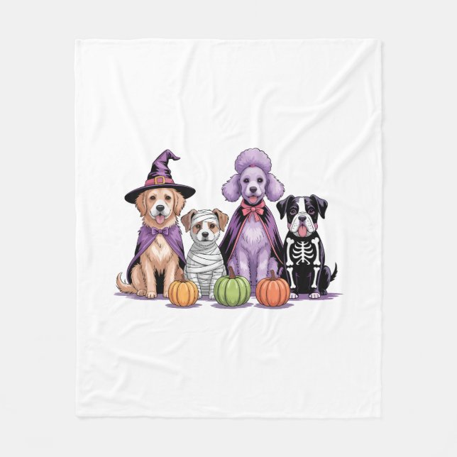 Manta Polar Halloween Squad Dog (Anverso)