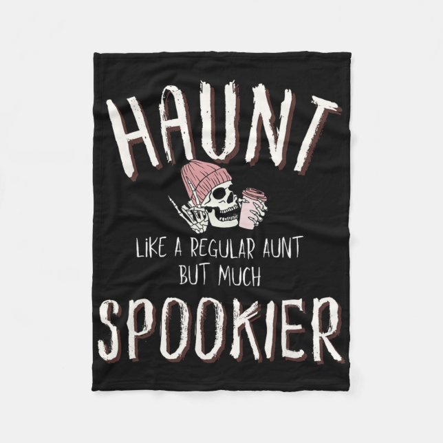 Manta Polar Halloween tía Shirt (Anverso)