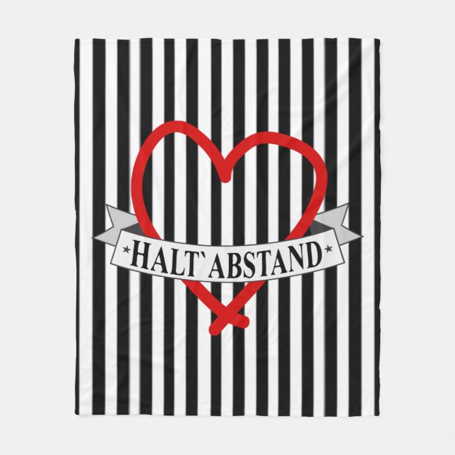 Manta Polar HALT ABSTAND mit Herz (Anverso)