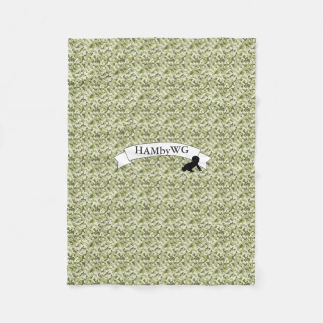 Manta Polar HAMbWG - Fleece Blanket - Camuflaje verde (Anverso)