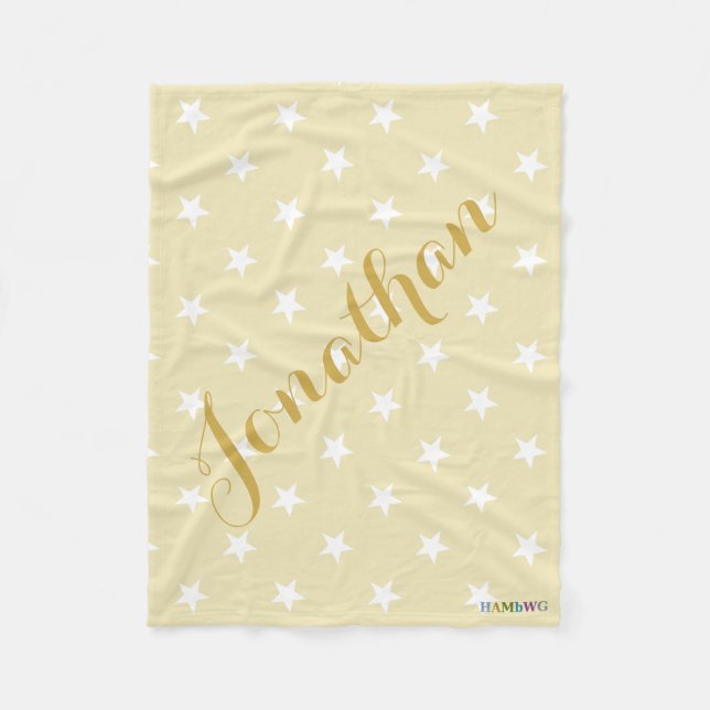 Manta Polar HAMbWG - Fleece Blanket - Personalizable de niño (Anverso)