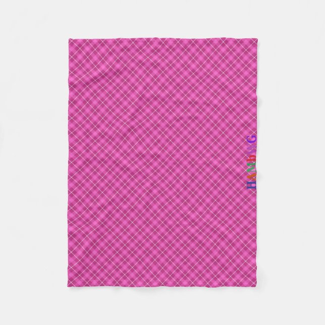 Manta Polar HAMbWG Fleece Blanket - Tapa rosa (Anverso)