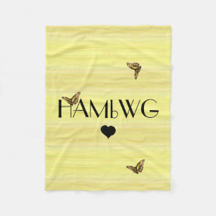 Manta Polar HAMbyWG - Fleece Blanket - Butterflys
