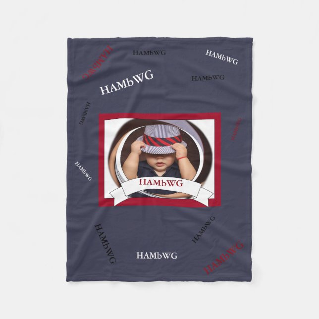 Manta Polar HAMbyWG - Fleece Blanket HambWG Bambino (Anverso)