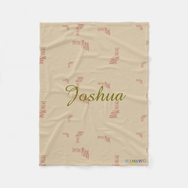 Manta Polar HAMbyWG - Fleece Blanket - Soy el hombre (Anverso)