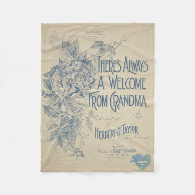 Manta Polar HAMbyWG - Siempre un Welcom de la abuela (Anverso)