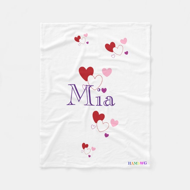 Manta Polar HAMbyWhiteGlove - Funda - Corazón (Anverso)