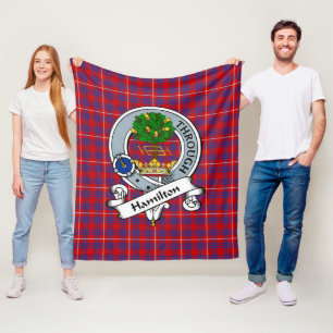 Manta Polar Hamilton Clan Badge Tartan Plaid