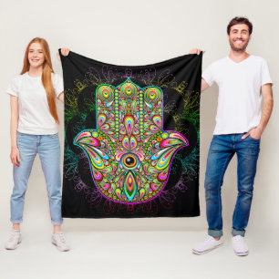 Manta Polar Hamsa Fatma Hand Psychedelic Art