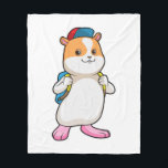 Manta Polar Hamster as Student with Backpack & Cap<br><div class="desc">This design is the perfect gift for a birthday,  Christmas and other celebrations. It is suitable for women,  men and kids.</div>