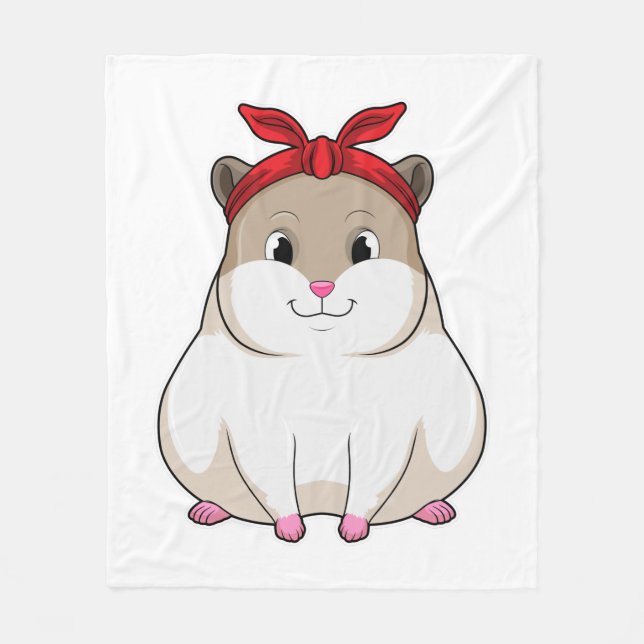 Manta Polar Hamster con Bandana (Anverso)