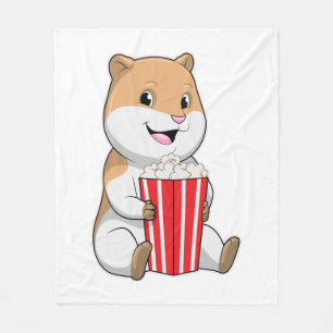 Manta Polar Hámster con cono de palomitas de maíz