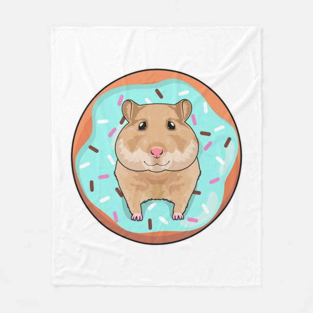 Manta Polar Hamster con Donut (Anverso)