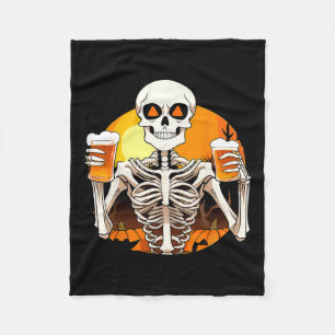 Manta Polar Hands Beer Funny Bebiendo Halloween Mujeres