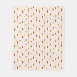 Manta Polar Hanging Autumn Leaves Pattern Fleece Blanket