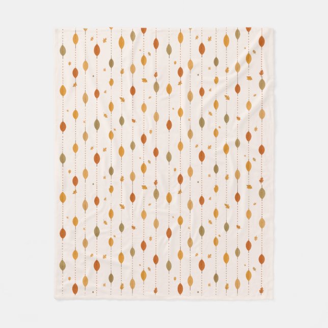 Manta Polar Hanging Autumn Leaves Pattern Fleece Blanket (Anverso)