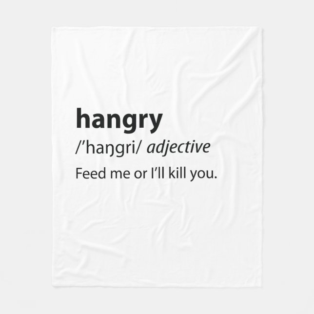 Manta Polar Hangry Funny Dictionary Definition (Anverso)