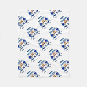 Manta Polar Hanukkah Dancing Dreides y Jelly Doughnut