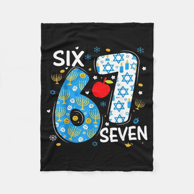 Manta Polar Hanukkah Menorah Dreidel 67 Festive Chanukah Six S (Anverso)