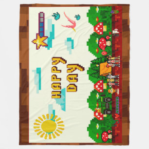 Manta Polar Happy day videogame blanket
