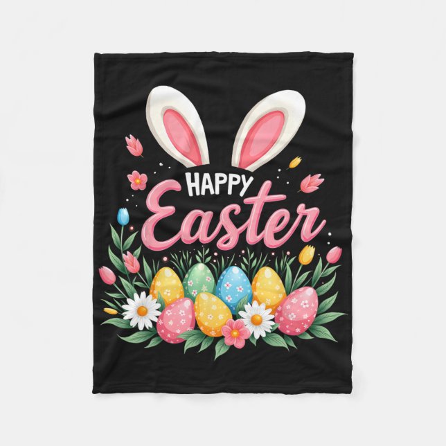 Manta Polar Happy Easter Bunny Spring Easter Egg Easter Shirts (Anverso)