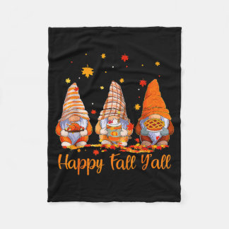 Manta Polar Happy Fall Y'all Gnome Pumpkin Autumn Thanksgiving