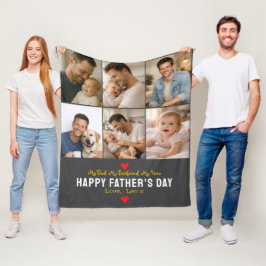 Manta Polar Happy Father’s Day Photo | Personalized Dad Ever