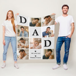 Manta Polar Happy Father’s Day Photo | Personalized Dad Ever