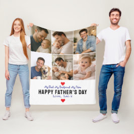Manta Polar Happy Father’s Day Photo | Personalized Dad Ever