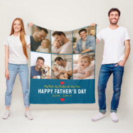 Manta Polar Happy Father’s Day Photo | Personalized Dad Ever