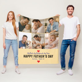 Manta Polar Happy Father’s Day Photo | Personalized Dad Ever